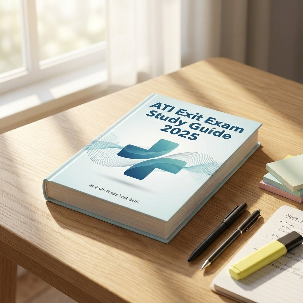 ATI Exit Exam 2025, Book on The Desktop.